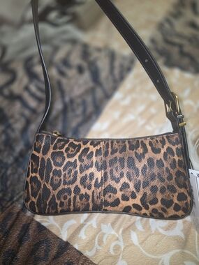 Steve Madden Leopard-Print Shoulder Bag in Brown and Black